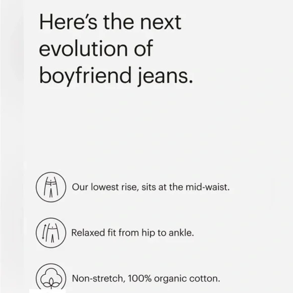 Everlane Women's White Boyfriend Jeans - Picture 4 of 8